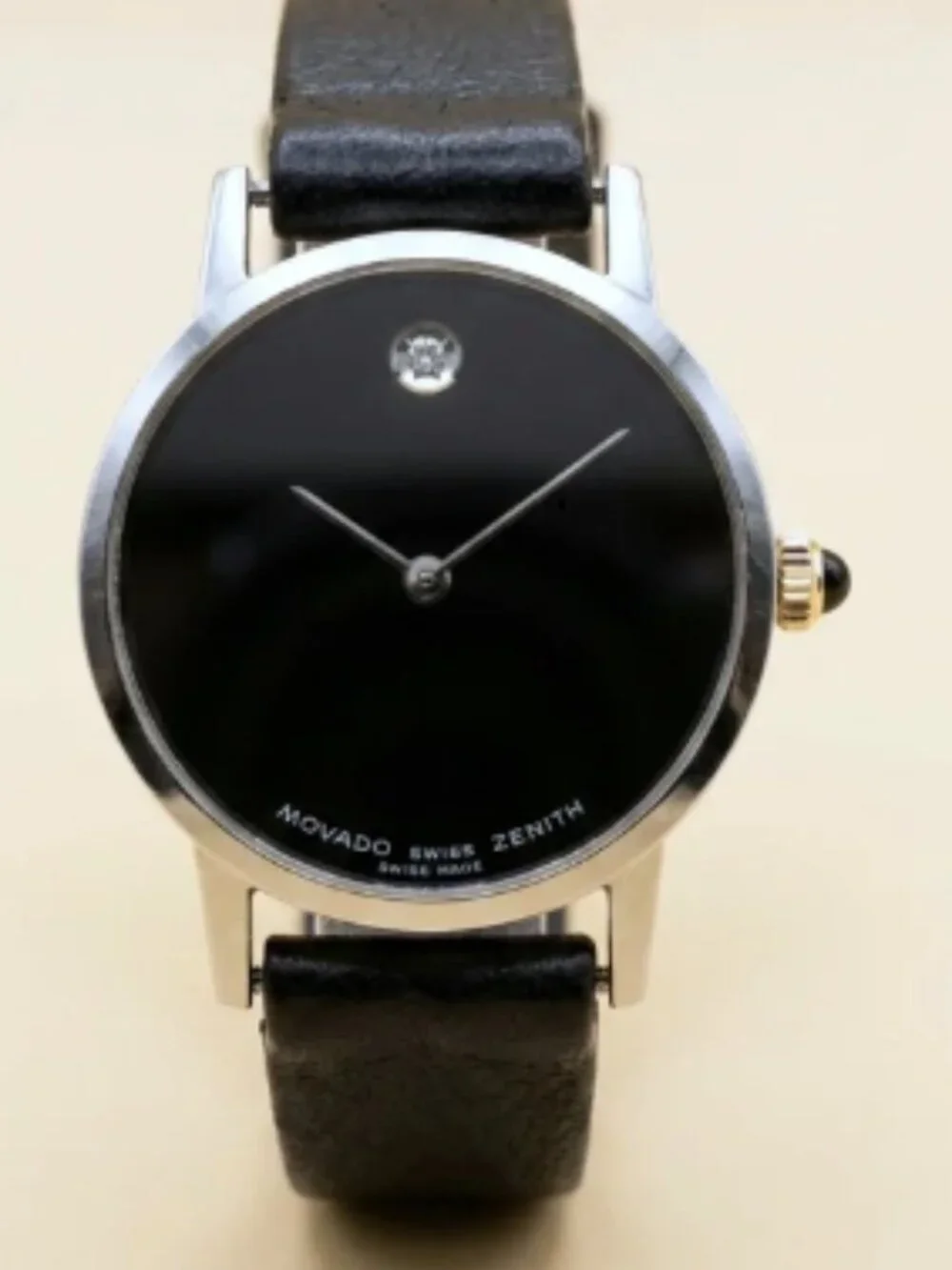 14k Movado Museum White Gold Lady's Watch